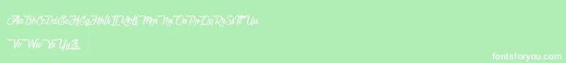 ChocolateAndDelight Font – White Fonts on Green Background