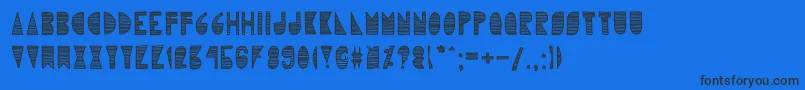 Karlieelizabeth Font – Black Fonts on Blue Background