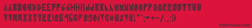 Karlieelizabeth Font – Black Fonts on Red Background