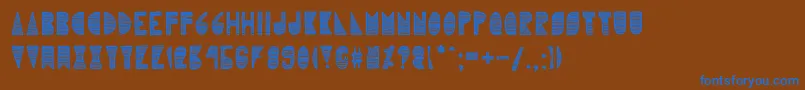 Karlieelizabeth Font – Blue Fonts on Brown Background
