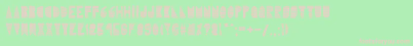 Karlieelizabeth Font – Pink Fonts on Green Background