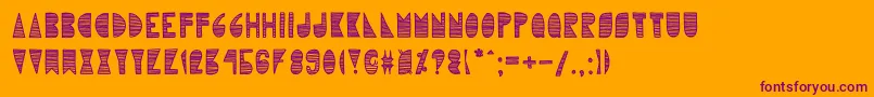 Karlieelizabeth Font – Purple Fonts on Orange Background