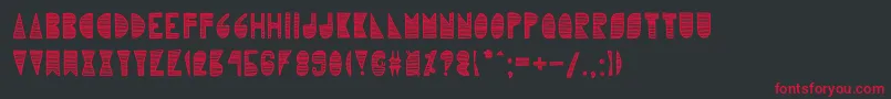 Karlieelizabeth Font – Red Fonts on Black Background