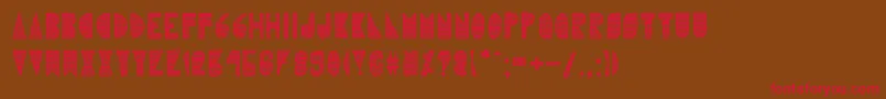 Karlieelizabeth Font – Red Fonts on Brown Background