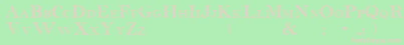 Dalmation Font – Pink Fonts on Green Background