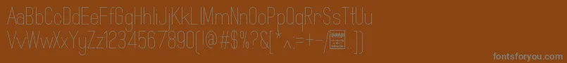 MindblueLightDemo Font – Gray Fonts on Brown Background