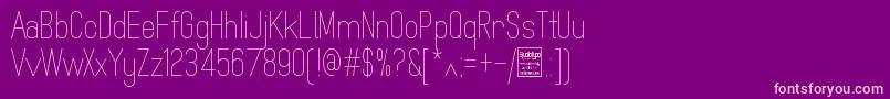 MindblueLightDemo Font – Pink Fonts on Purple Background