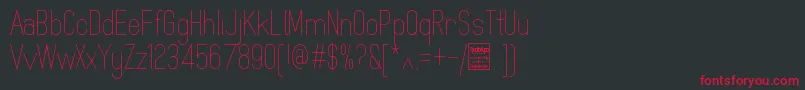 MindblueLightDemo Font – Red Fonts on Black Background