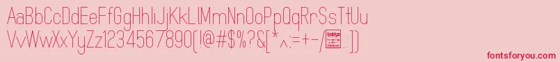 MindblueLightDemo Font – Red Fonts on Pink Background