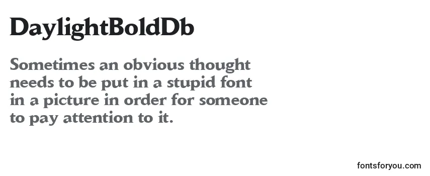 DaylightBoldDb Font