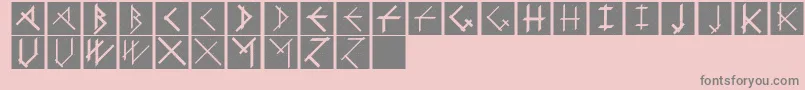 CalligimprovisBoldplus Font – Gray Fonts on Pink Background
