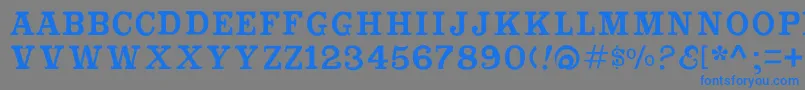 Cabbagetownsmcapsstd Font – Blue Fonts on Gray Background