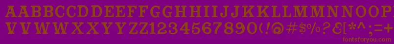 Cabbagetownsmcapsstd Font – Brown Fonts on Purple Background