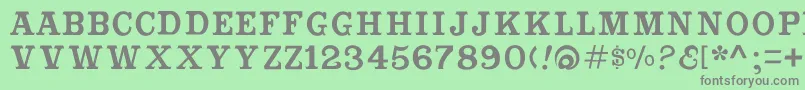Cabbagetownsmcapsstd Font – Gray Fonts on Green Background