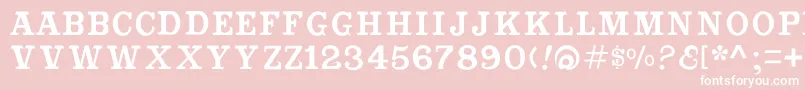 Cabbagetownsmcapsstd Font – White Fonts on Pink Background