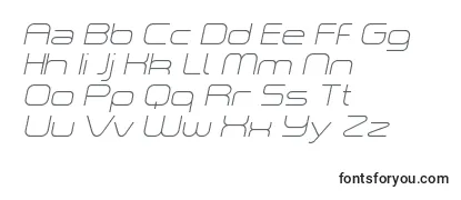 ASpaceThinItalicDemo-fontti