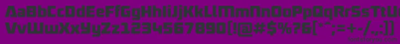 RobofanFree Font – Black Fonts on Purple Background