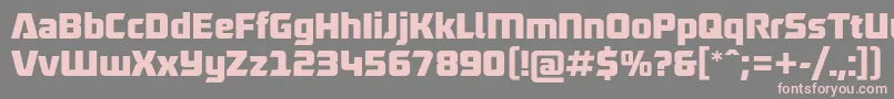 RobofanFree Font – Pink Fonts on Gray Background