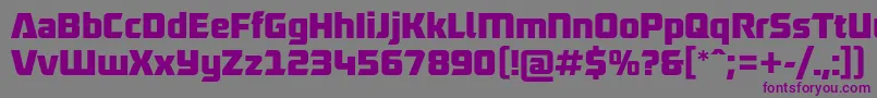 RobofanFree Font – Purple Fonts on Gray Background