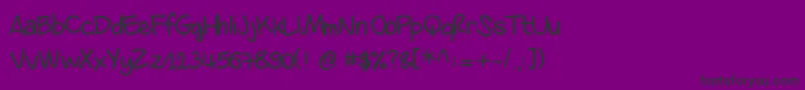 Czcionka Danila – czarne czcionki na fioletowym tle