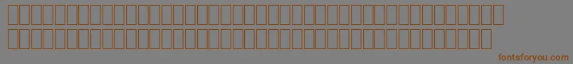 Шрифт Hqpb2 – коричневые шрифты на сером фоне
