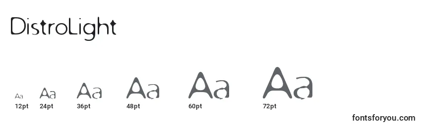 DistroLight Font Sizes