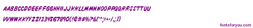 VigilanteNotesCondensed Font – Purple Fonts on White Background