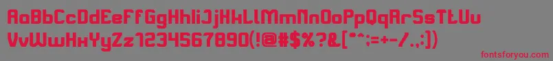 AliveInScienceFictionBold Font – Red Fonts on Gray Background