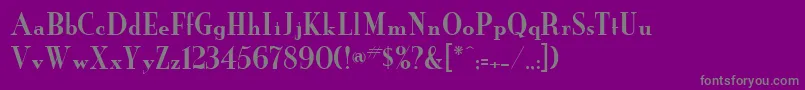 NeworleansRegularDb Font – Gray Fonts on Purple Background