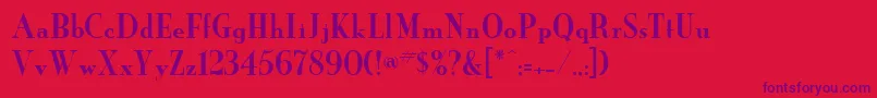 Шрифт NeworleansRegularDb – фиолетовые шрифты на красном фоне