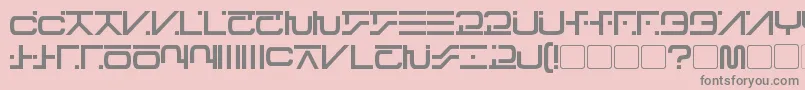 Więcej informacji o czcionce VisitorScriptBold Czcionka VisitorScriptBold – szare czcionki na różowym tle