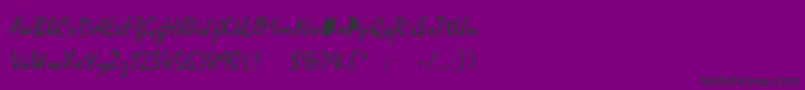 MysticalThin Font – Black Fonts on Purple Background