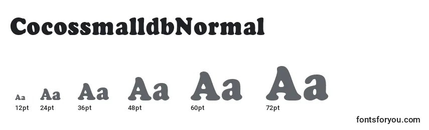 CocossmalldbNormal Font Sizes