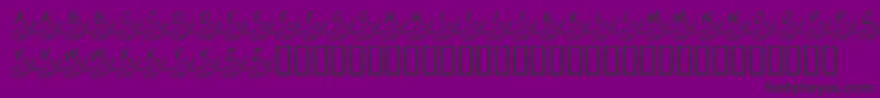 KrWindsOfChange Font – Black Fonts on Purple Background