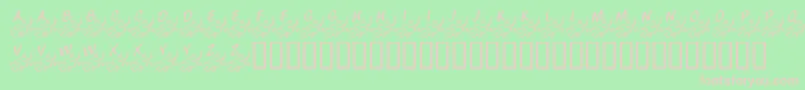 KrWindsOfChange Font – Pink Fonts on Green Background