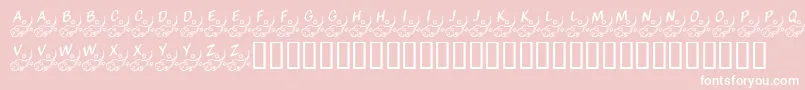 KrWindsOfChange Font – White Fonts on Pink Background