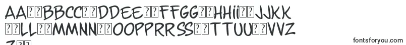 Шрифт GunsNFlashComix – латышские шрифты