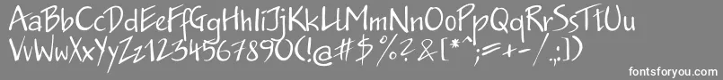 Jakobctt Font – White Fonts on Gray Background