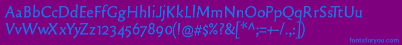 En savoir plus sur la police Oldtypefaces Police Oldtypefaces – polices bleues sur fond violet