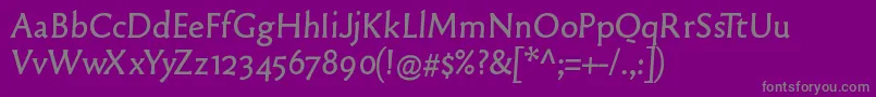 Oldtypefacesフォントについての詳細 フォントOldtypefaces – 紫の背景に灰色の文字