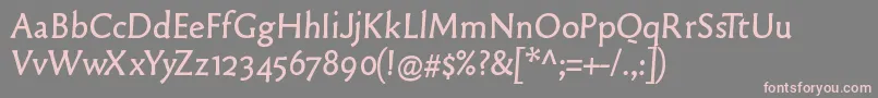 Oldtypefaces Font – Pink Fonts on Gray Background