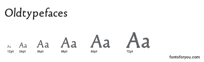 Размеры шрифта Oldtypefaces