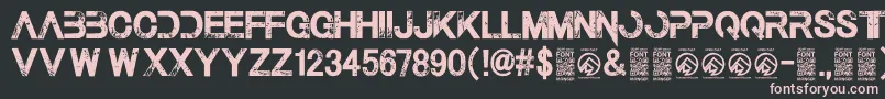 ThelastcallRegular Font – Pink Fonts on Black Background