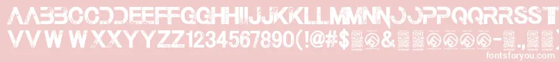 ThelastcallRegular Font – White Fonts on Pink Background