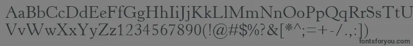 HorleyOsMt Font – Black Fonts on Gray Background