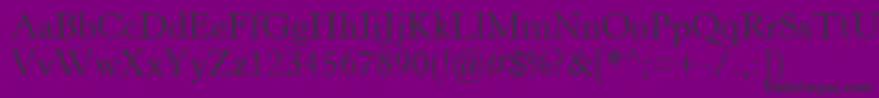 HorleyOsMt-fontti – mustat fontit violetilla taustalla