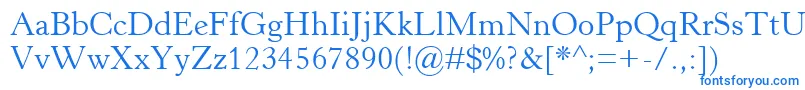 HorleyOsMt Font – Blue Fonts on White Background