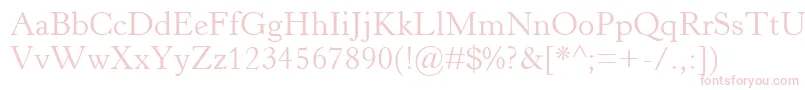 HorleyOsMt Font – Pink Fonts on White Background