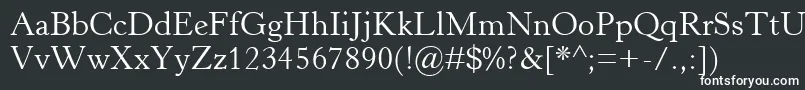 HorleyOsMt Font – White Fonts on Black Background