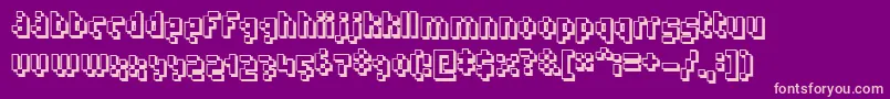 fuente Humanoidstraight – Fuentes Rosadas Sobre Fondo Morado